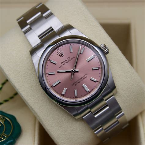 prix rolex femme oyster perpetual|rolex oyster perpetual pink dial.